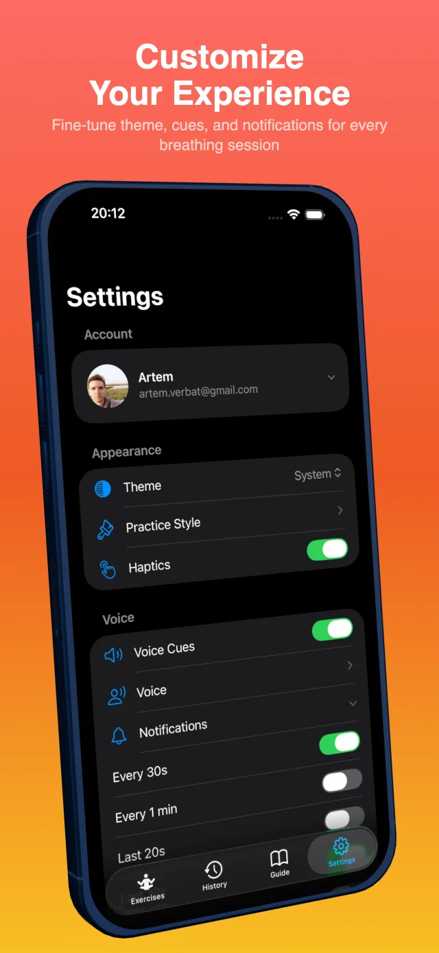 Customize your experience